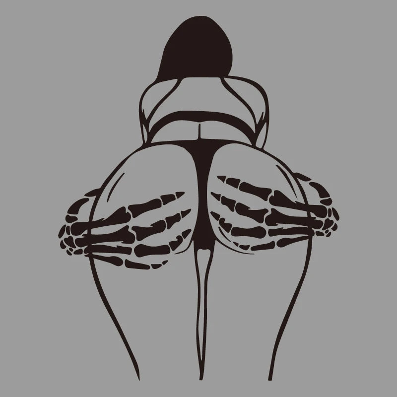 Skeleton skeleton hand kneading creative&funny stickers