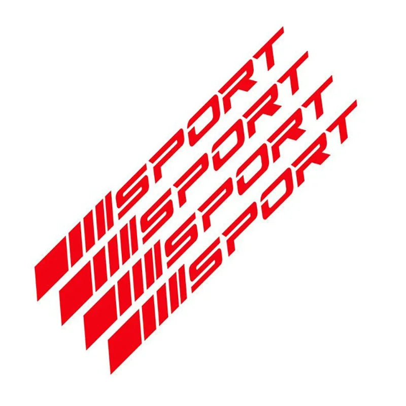 4pcs Waterproof Reflective Stickers Wheels Rims Sport Racing