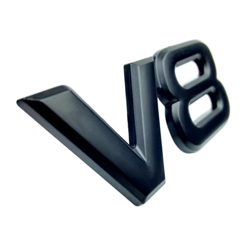 Auto Metal Alloy 3D V8 Logo Engine