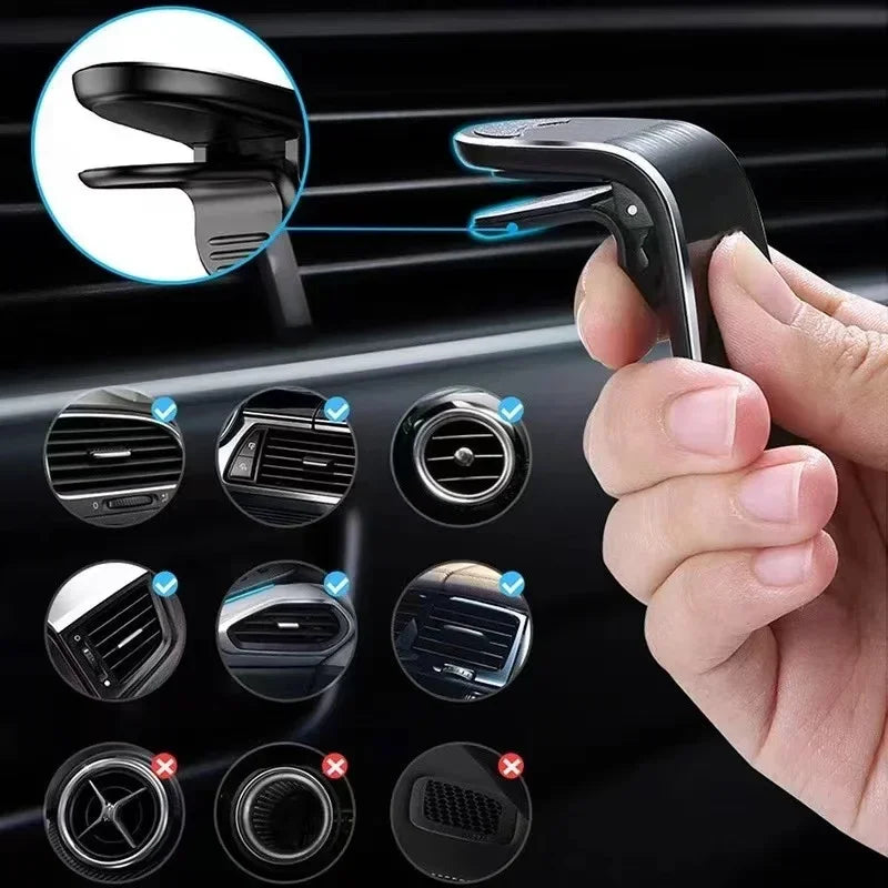 Magnetic Car Phone Holder Metal Stand Accessories For Audi