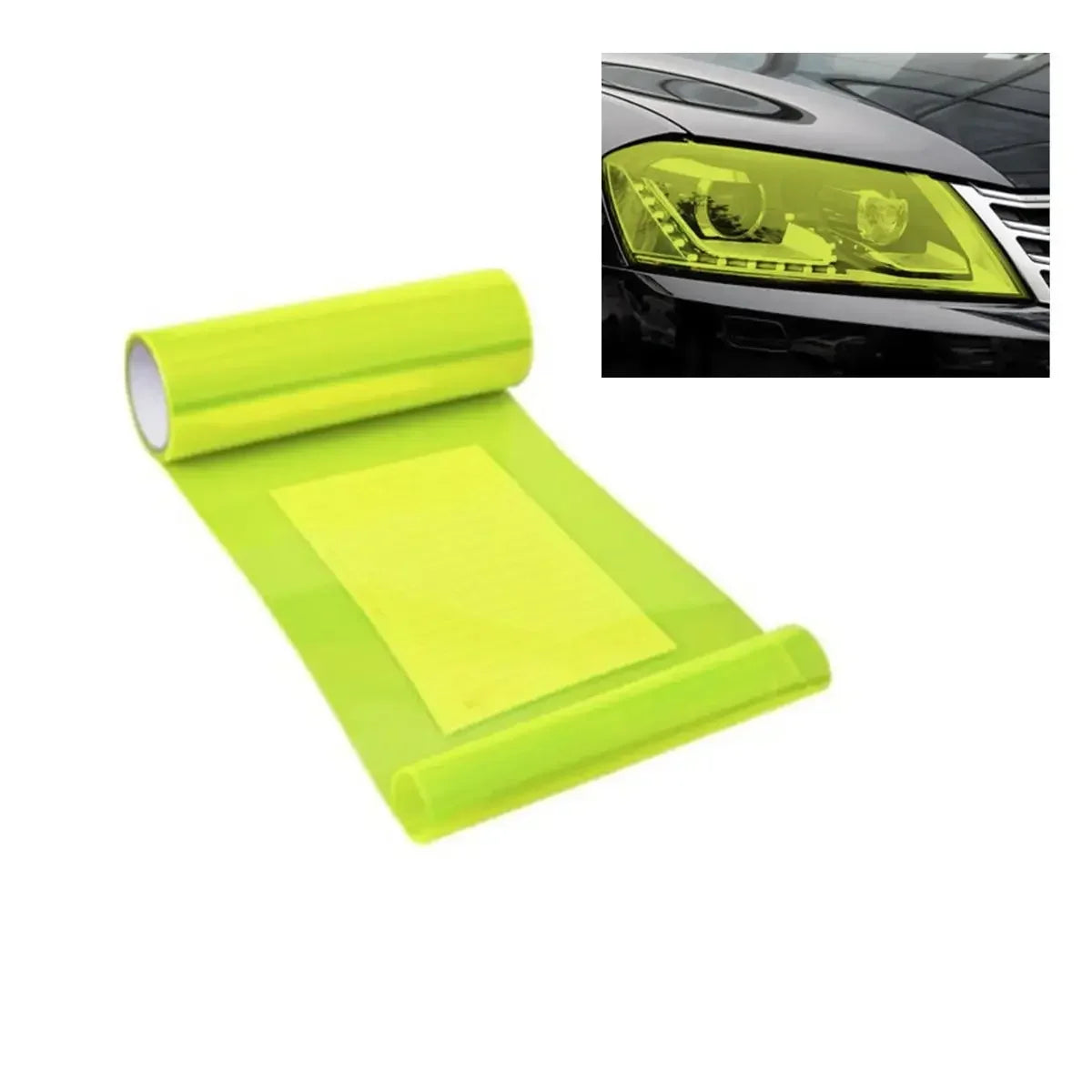 Yellow Car Light Headlight Taillight Tint Vinyl Film Lamp Films Sticker