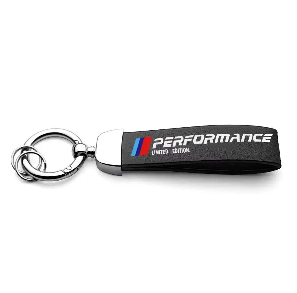 Car Carbon Fiber Keychain Zinc Alloy Keyrings Accessories For BMW