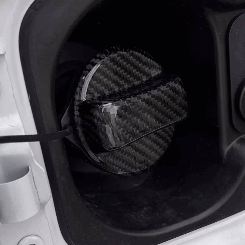 Car Carbon Fiber Fuel Tank Cover f For Audi