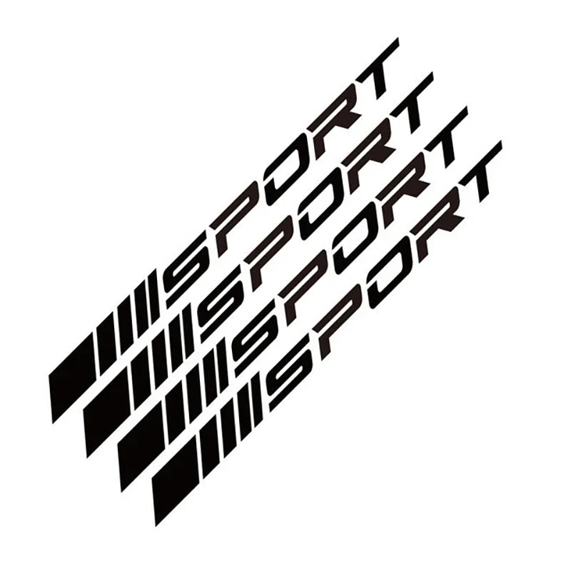 4pcs Waterproof Reflective Stickers Wheels Rims Sport Racing