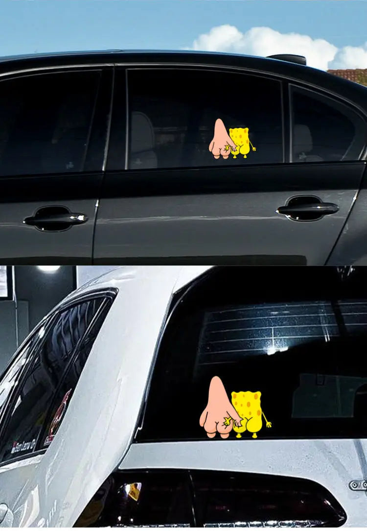 Custom Kawaii SpongeBob Car Stickers