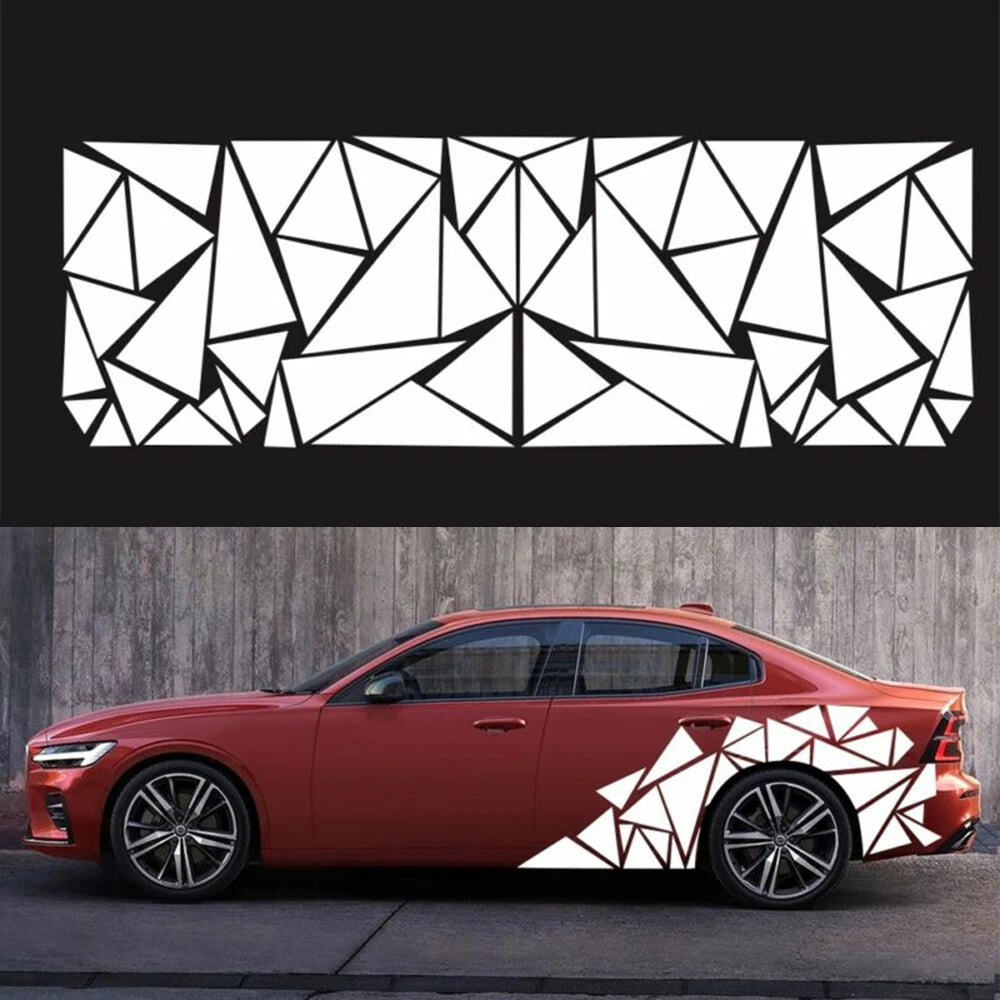 Freestanding Triangles Graphics Car Sticker Decal Decoration