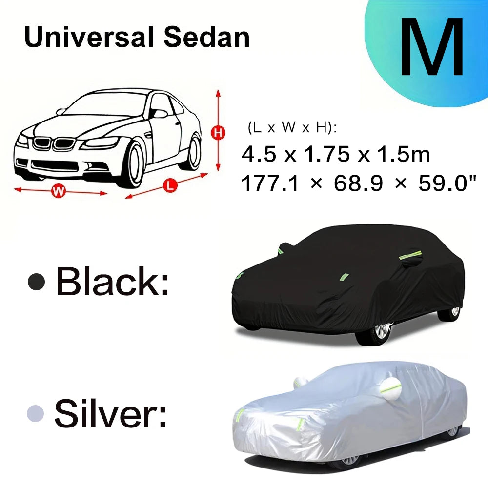 Car Cover Protection Outdoor Exterior Sun Snow UV Winter Summer