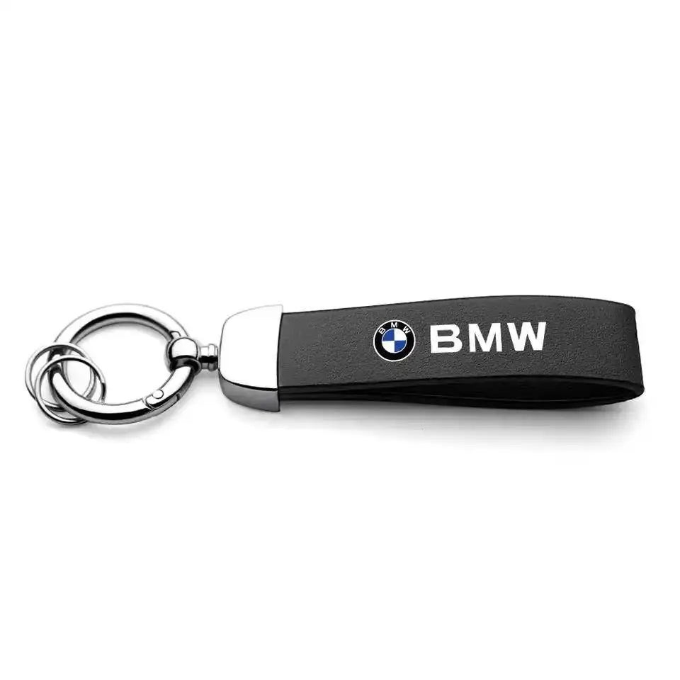 Car Carbon Fiber Keychain Zinc Alloy Keyrings Accessories For BMW
