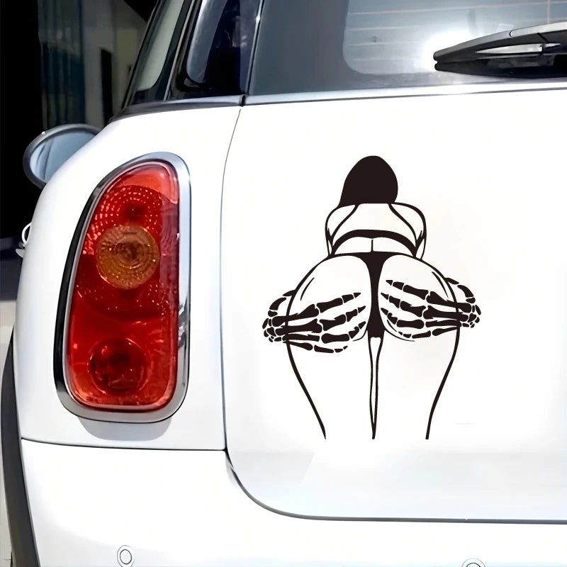 Skeleton skeleton hand kneading creative&funny stickers