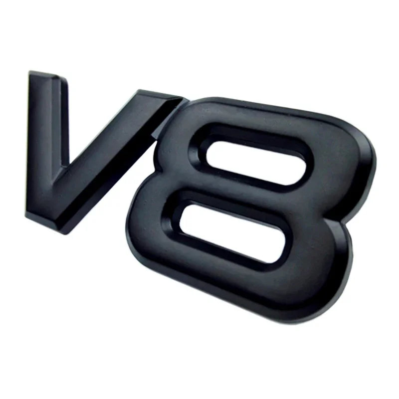 Auto Metal Alloy 3D V8 Logo Engine