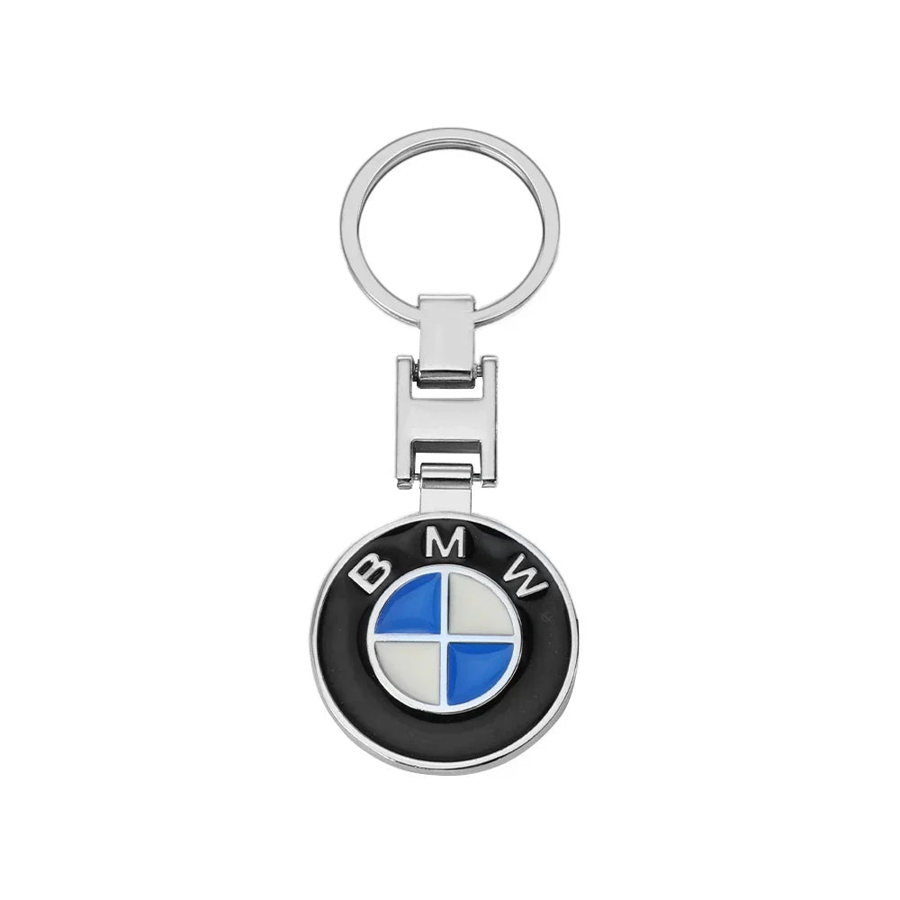 Car Carbon Fiber Keychain Zinc Alloy Keyrings Accessories For BMW