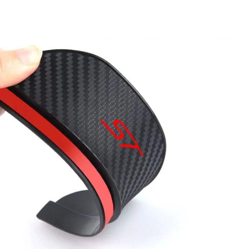 2 Sunshade Pieces for Car Mirror, Carbon Fiber for Ford