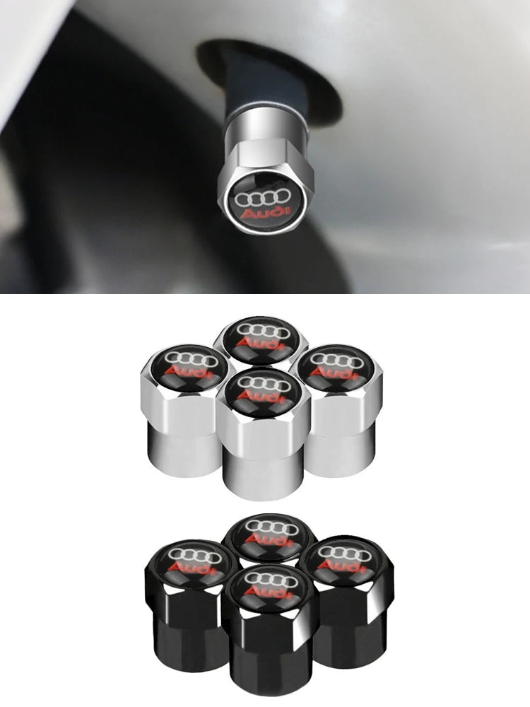 4pcs Car Valve Stem Caps Cover For Audi