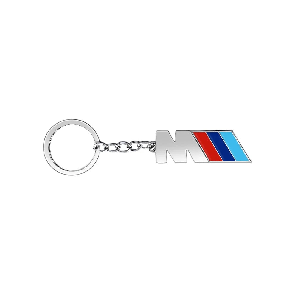 Car Carbon Fiber Keychain Zinc Alloy Keyrings Accessories For BMW