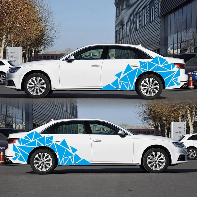 Freestanding Triangles Graphics Car Sticker Decal Decoration