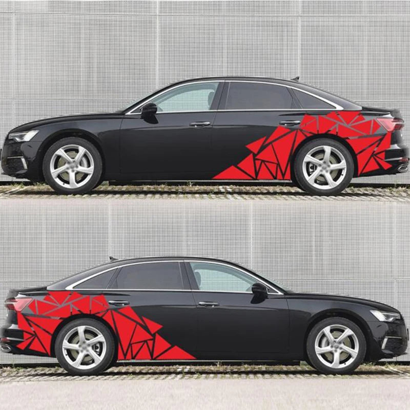 Freestanding Triangles Graphics Car Sticker Decal Decoration