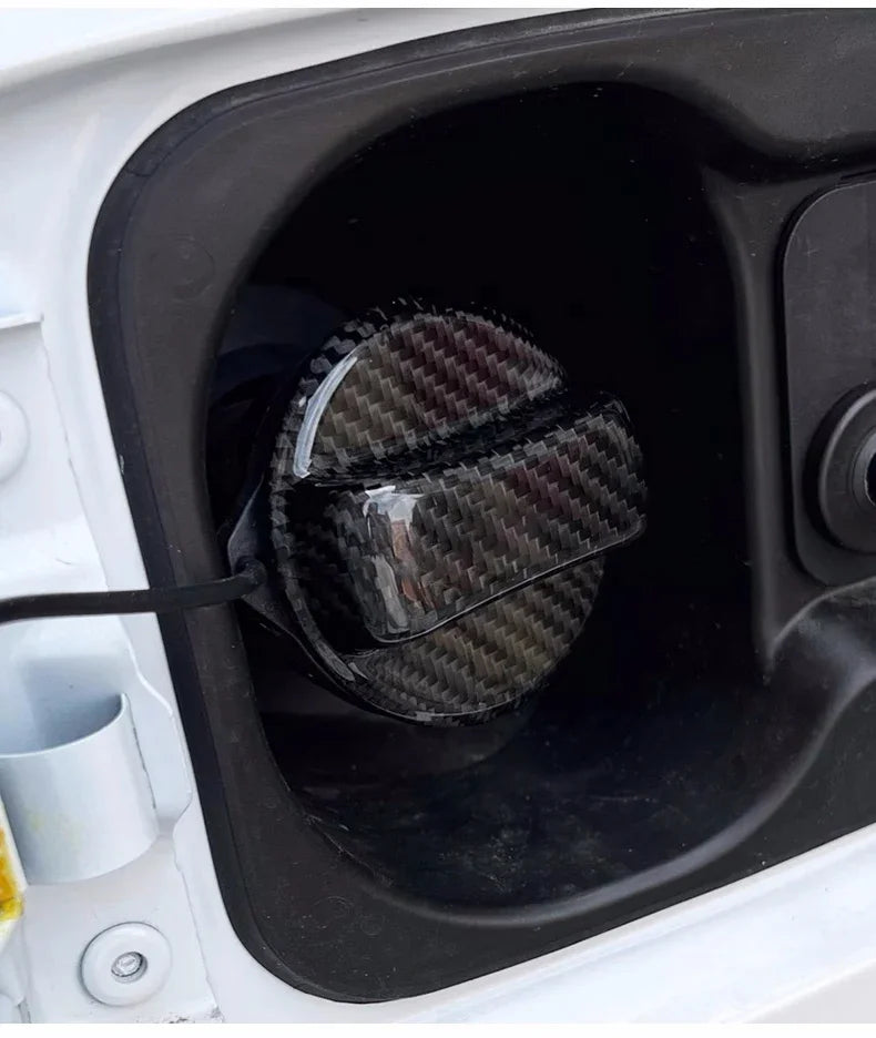 Car Carbon Fiber Fuel Tank Cover