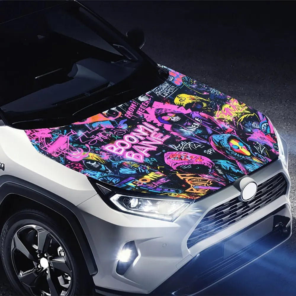 Cool Graffiti Car Hood Sticker - Premium Vinyl Sticker