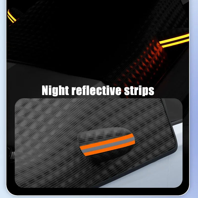 Car Windshield Covers Snow Shield Waterproof Winter Outdoor Awning Sunshield Half Protector Cover External Front Window Sunshade