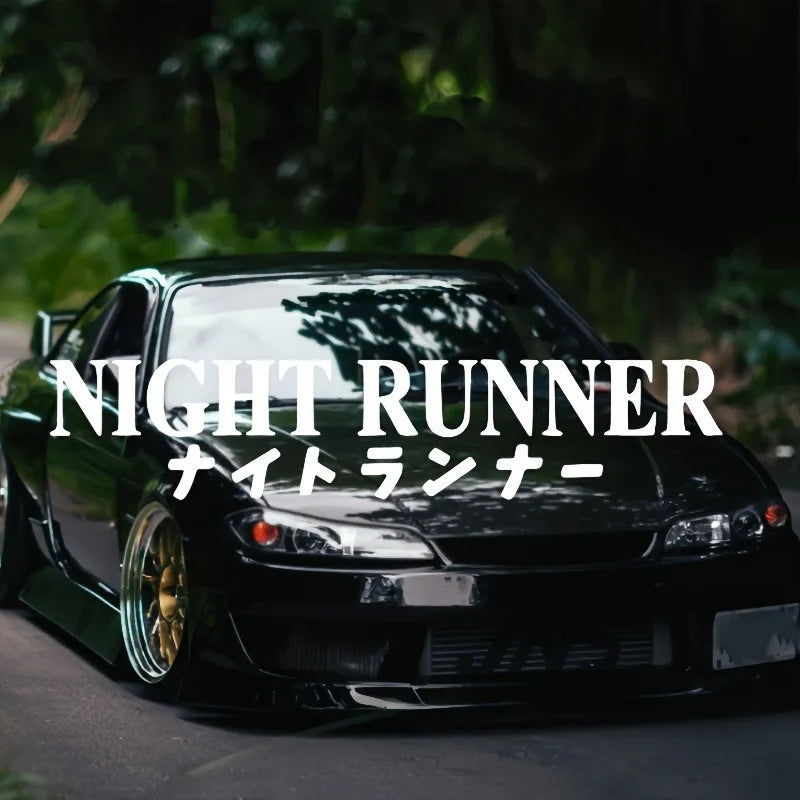Fun Night Runner Auto Stickers