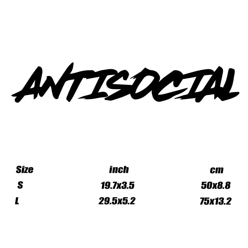 "ANTISOCIAL" Stickers