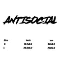 "ANTISOCIAL" Stickers