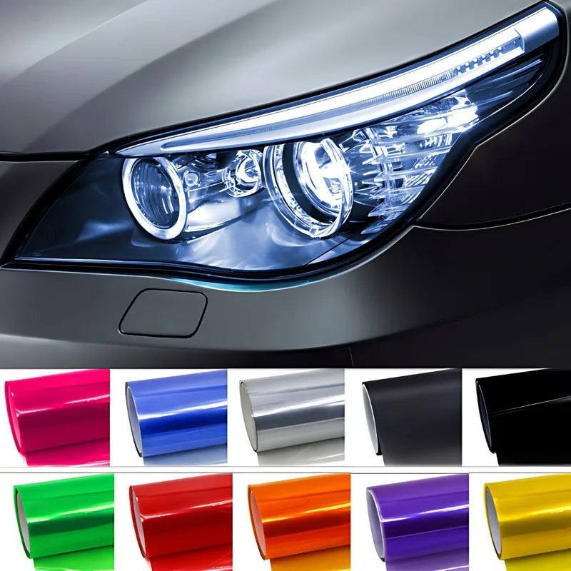 Yellow Car Light Headlight Taillight Tint Vinyl Film Lamp Films Sticker