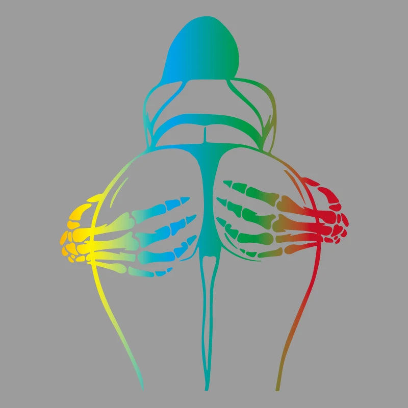 Skeleton skeleton hand kneading creative&funny stickers