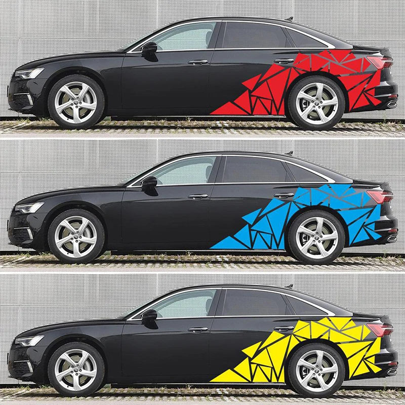 Freestanding Triangles Graphics Car Sticker Decal Decoration
