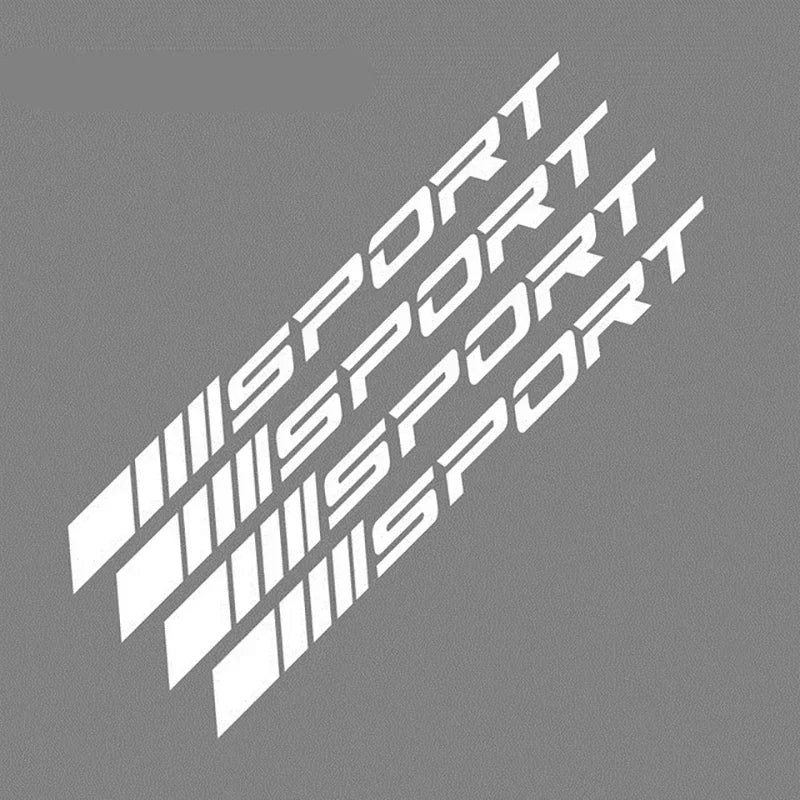 4pcs Waterproof Reflective Stickers Wheels Rims Sport Racing