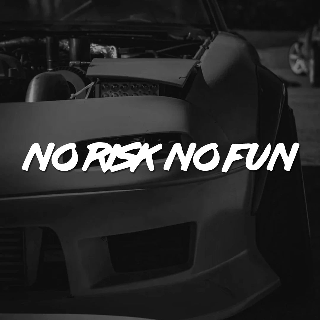 no risk no fun funny slogan creative&funny stickers