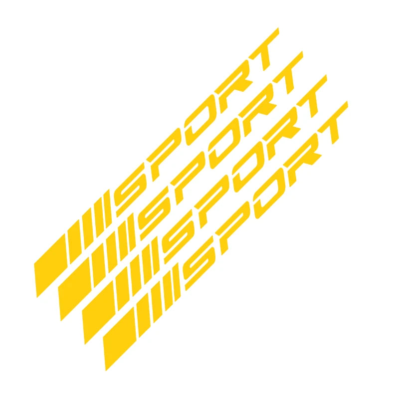 4pcs Waterproof Reflective Stickers Wheels Rims Sport Racing