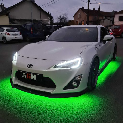 Flexible LED light strip for car chassis